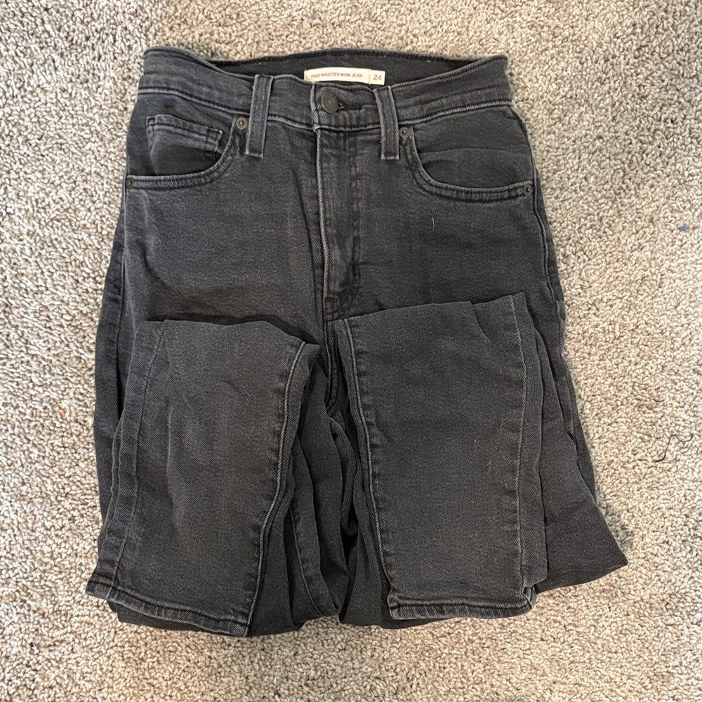 Women’s Levi’s Black High Waisted Mom Jeans